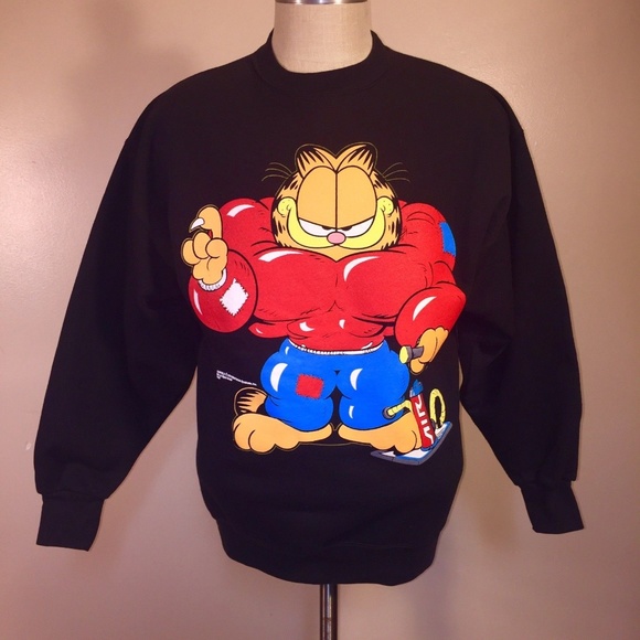 Saturday's Hero Other - Vintage Garfield Sweatshirt NEW Dead Stock 80's